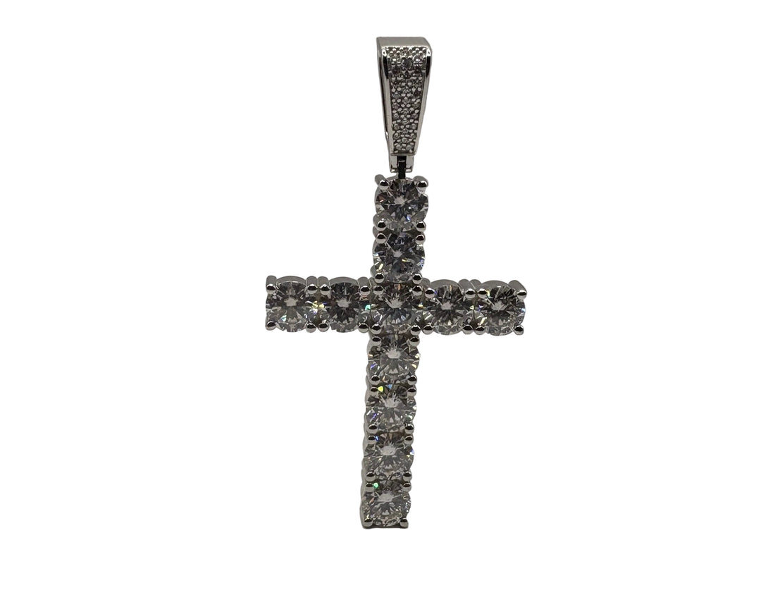 .925 Silver VVS Moissanite Stone Pendant