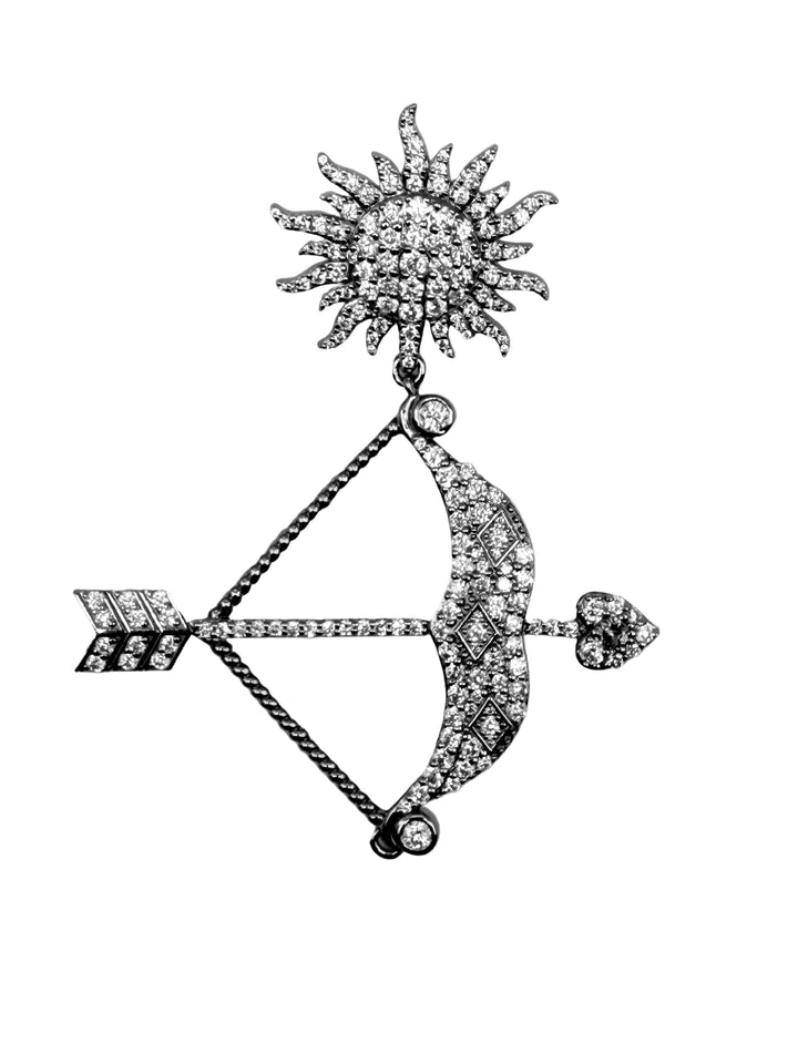 .925 18k Vermeil Bow & Arrow Pendant